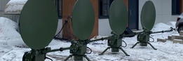 Январь 2023 - изготовление и поставка 4-х антенн типа Flyaway моторизованных 1.2 м Ku/Kа-диапазонов